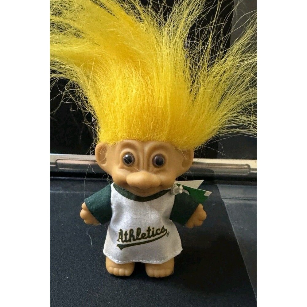 1991 Russ Oakland Athletics Good Luck Troll Doll MLB Baseball VTG NOS w/ Tag